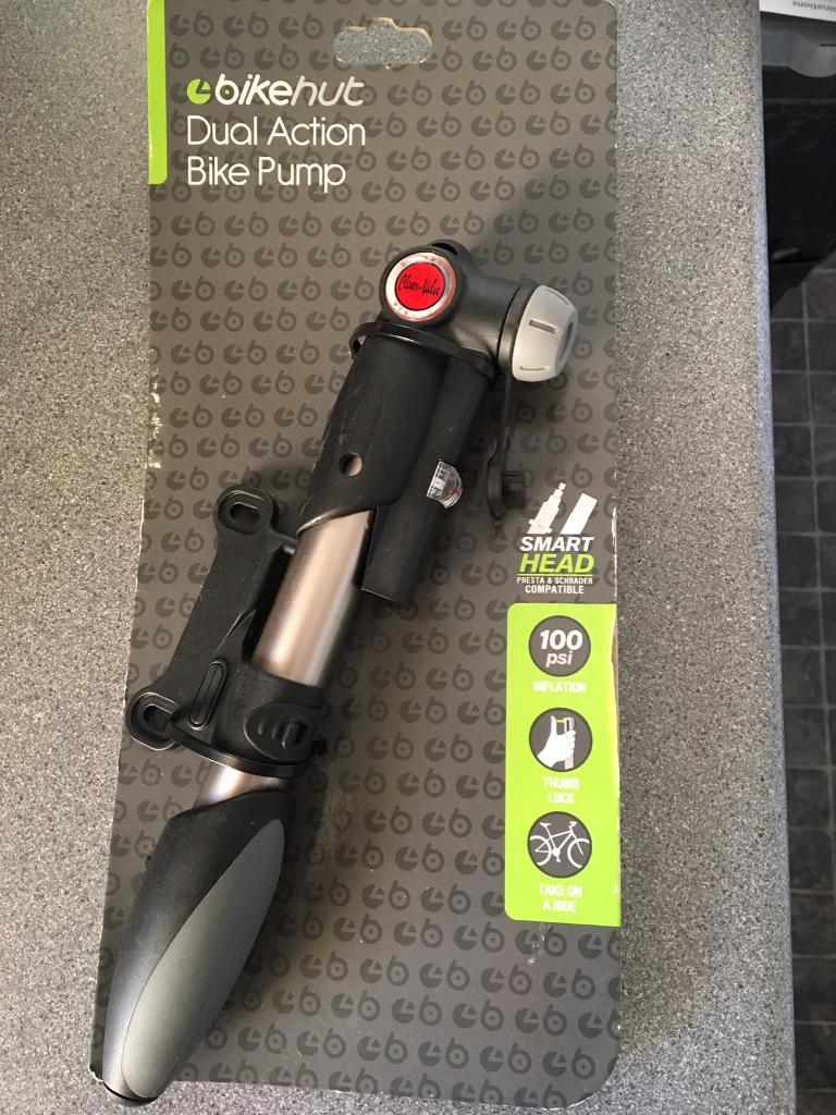 bikehut dual action bike pump